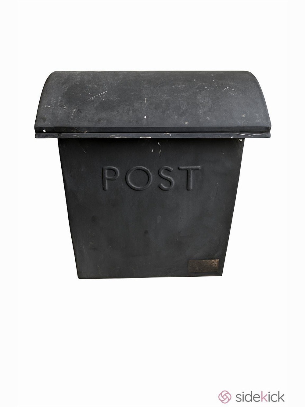 Old Black Post Mailbox - Picture 1 of 5